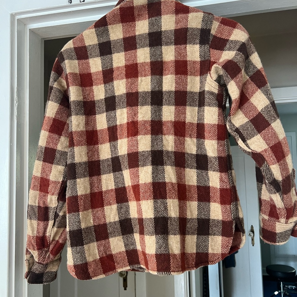 Woolrich Red and Tan Checkered Jacket
